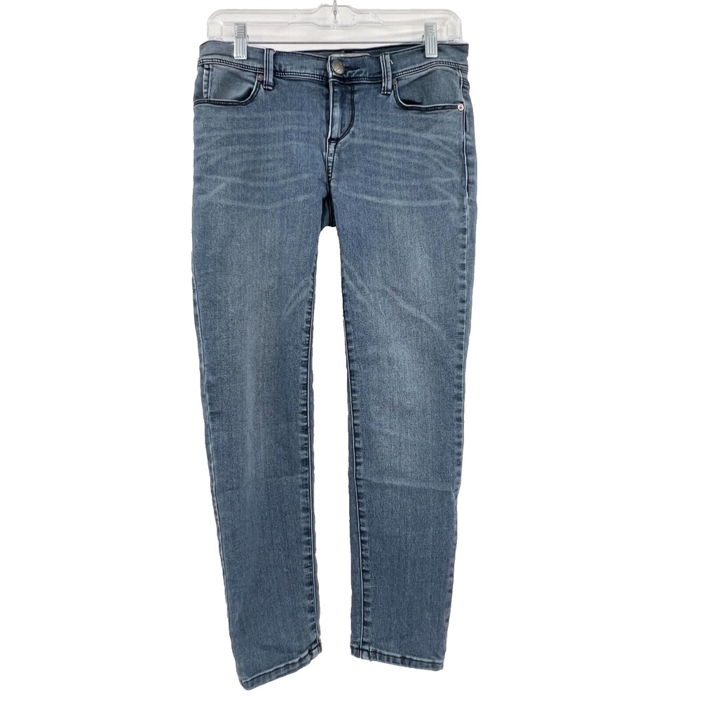 FREE PEOPLE Women's Sz 28 (30x26) Medium-Wash Low-Rise Ankle Denim Jeans Stretch